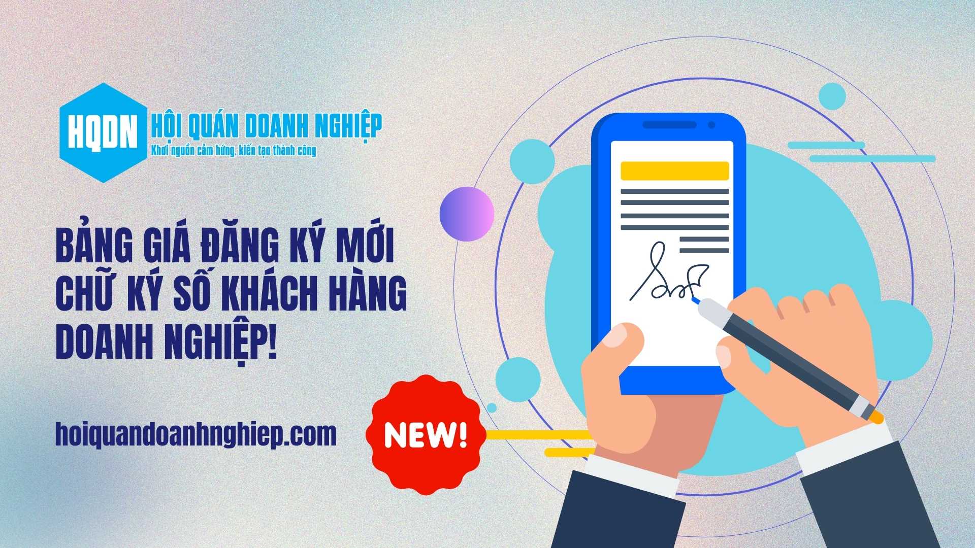 Bảng giá đăng ký mới chữ ký số khách hàng doanh nghiệp